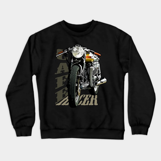 Cafe Racer Crewneck Sweatshirt by Akira31